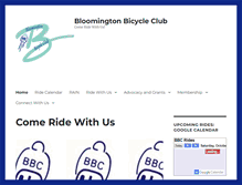 Tablet Screenshot of bloomingtonbicycleclub.org